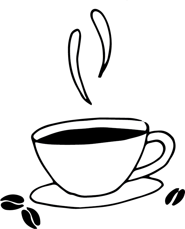 A mug of hot coffee